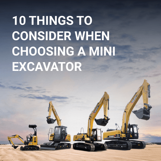 choose the right mini excavator
