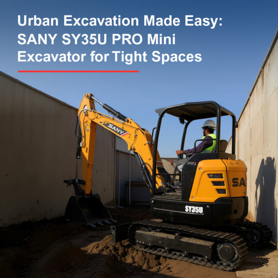Urban Excavation Made Easy SANY SY35U PRO